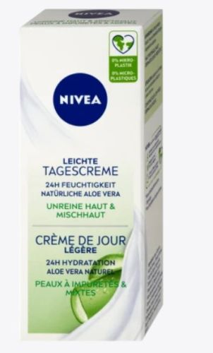 Nivea zmat�uj�c� denn� kr�m s Aloe Vera pro sm�enou ple� 50 ml Nivea zmat�uj�c� denn� kr�m s Aloe Vera pro sm�enou ple� 50 ml